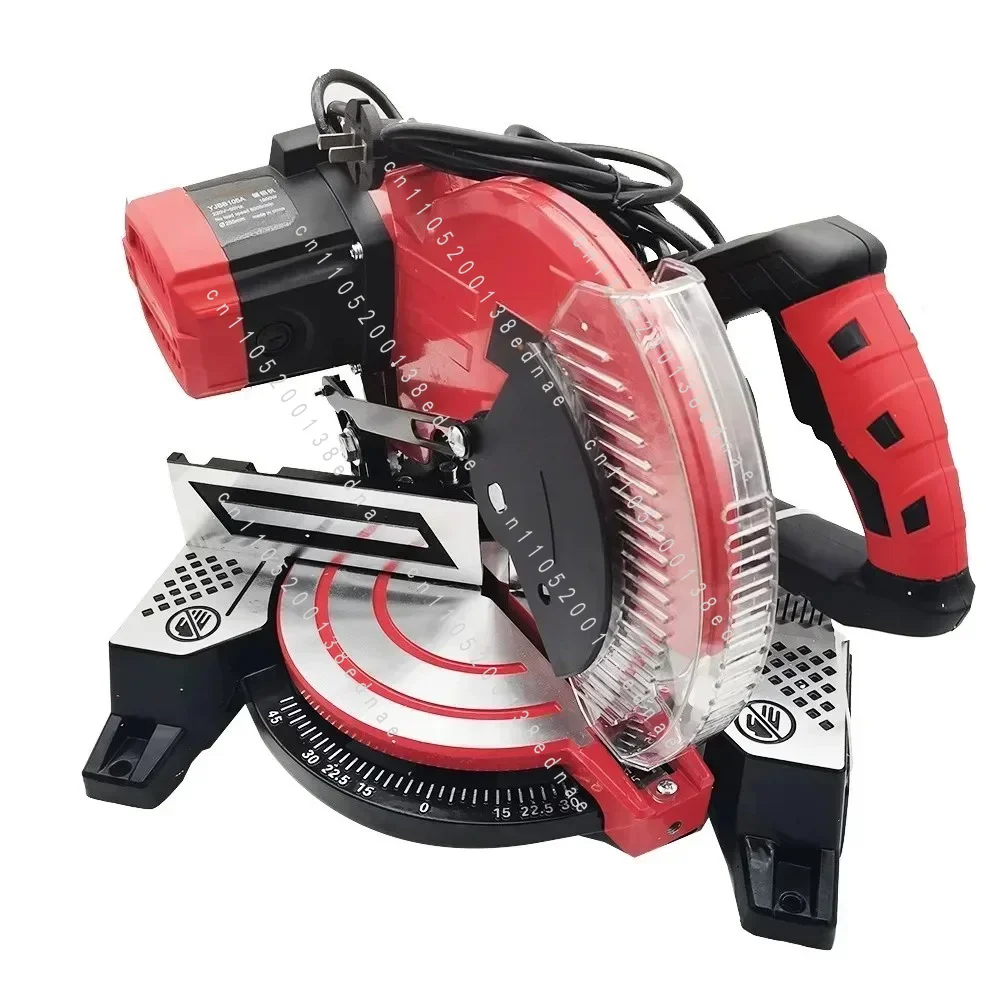 220V 1800W Miter Saw Aluminum Machine 10Inch 45 Degree Cutting Circular Saw High-precision Wood Aluminum Cutting Machine