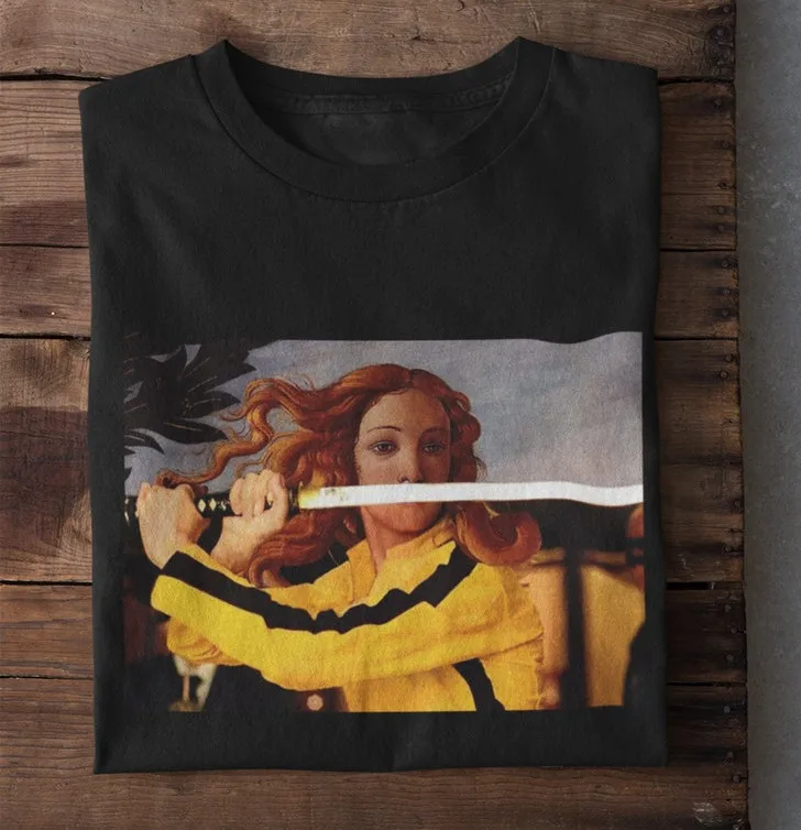 

Venus T-Shirt, The Birth of Venus Botticelli Funny Art Retro Movie Unisex Tee