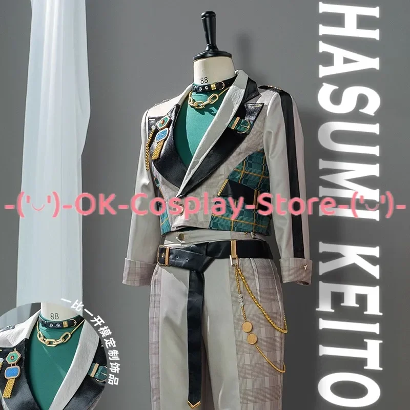 Game Ensemble Stars Hasumi Keio Cosplay Traje, Roupas Anime, Fancy Party Suit, Uniformes De Carnaval De Halloween, Custom Made