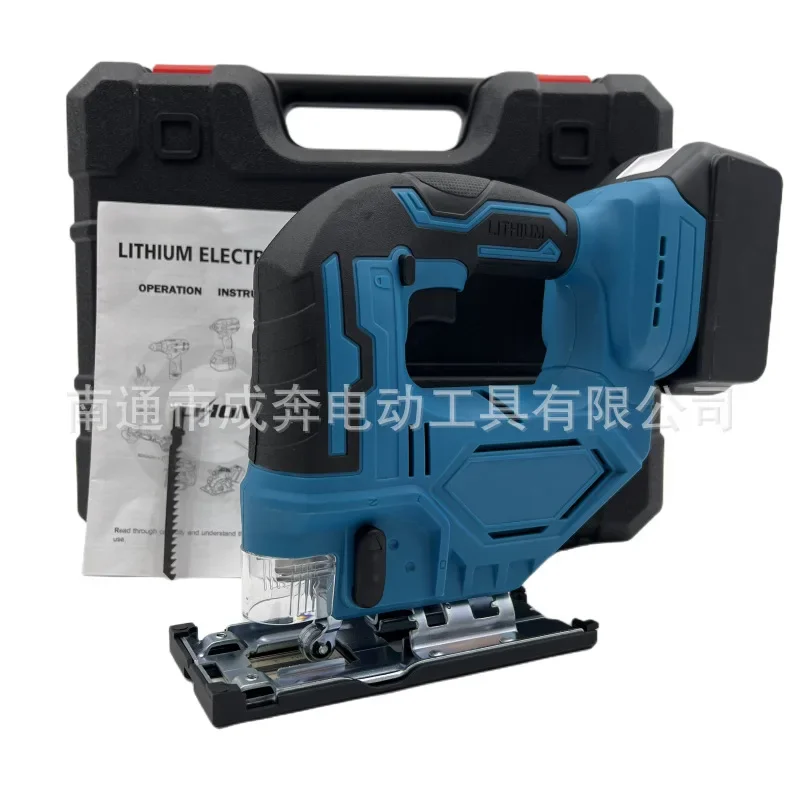 

Cordless Jigsaw Handheld Lithium Electric Tool Multifunction Wood Cutting Machine For Home Use