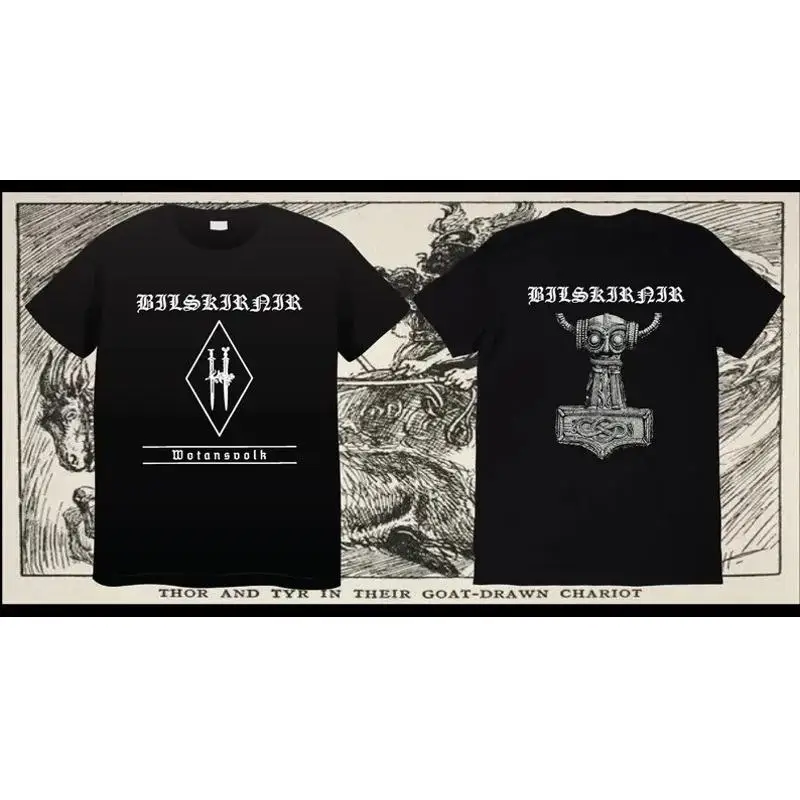 

Bilskirnir T Shirt Black Metal Sizes S 5Xl