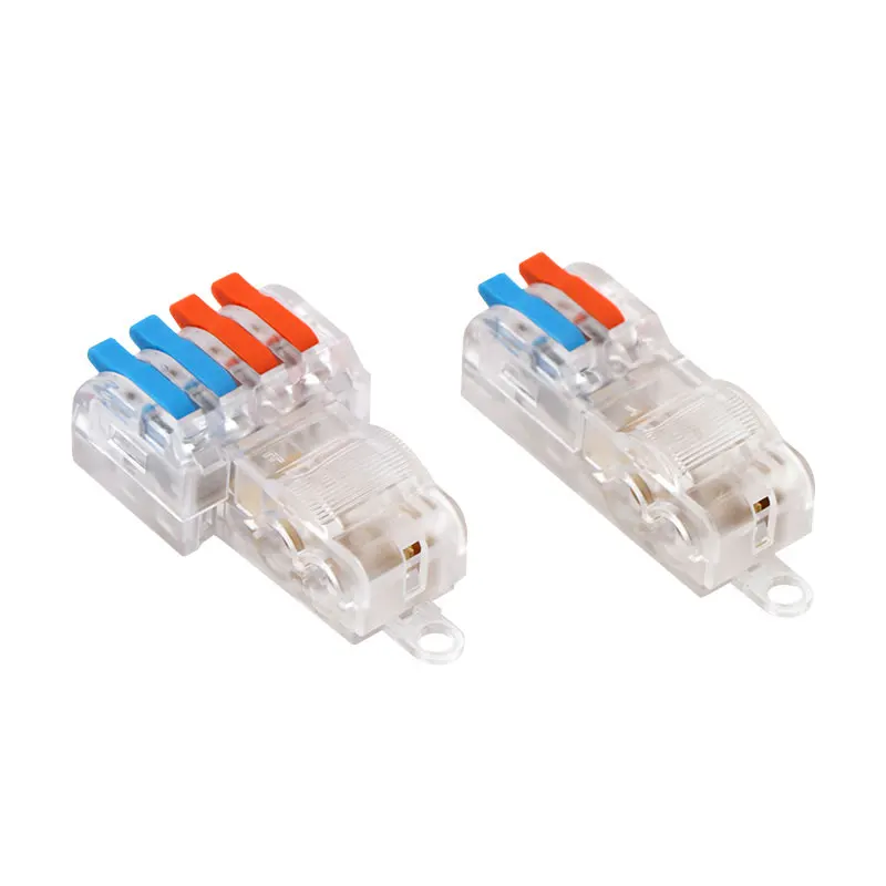 T-type Electrical Wire Connectors Snap Splice Lock Wire Quick Fast Cable Wiring Terminal Block Copper Core Waterproof Electric C