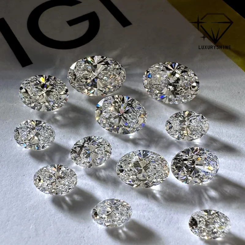 

LuxuryShine Customized Ring 4.5ct diamond oval cut