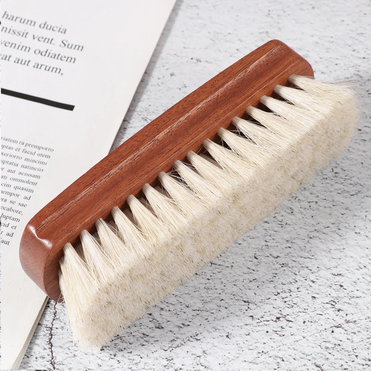 

Premium Shoes Cleaning Brush Durable Polishing Tool for Shoe Boot Care Odorless Scrubbing Wooden H Portable Storage