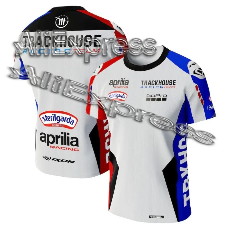 

Trackhouse Aprilia Racing Team 3D Printed T-shirt, Men's and Women's Fashion Sports T-shirt, Summer Short Sleeved T-shirt