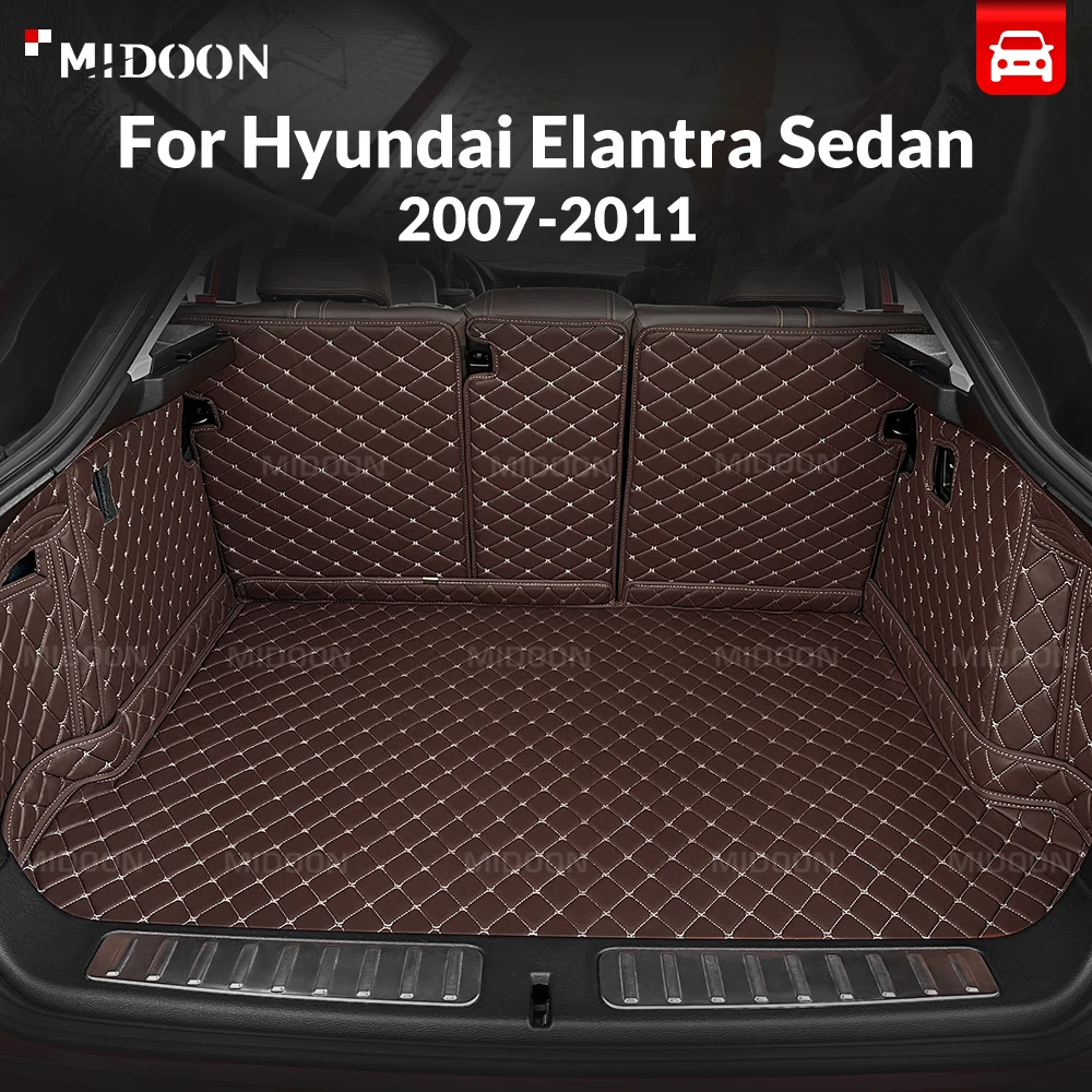 

Коврик в багажник для Hyundai Elantra Sedan 2007-2011, полная защита от загрязнений, защитный вкладыш, аксессуары для салона автомобиля