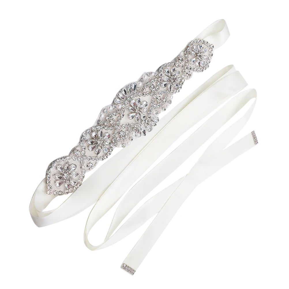 

Rhinestone Bride Belt Diamond European Fashion Wedding Dress Decor Bridesmaid Bridal Accessory Elegant Beautiful