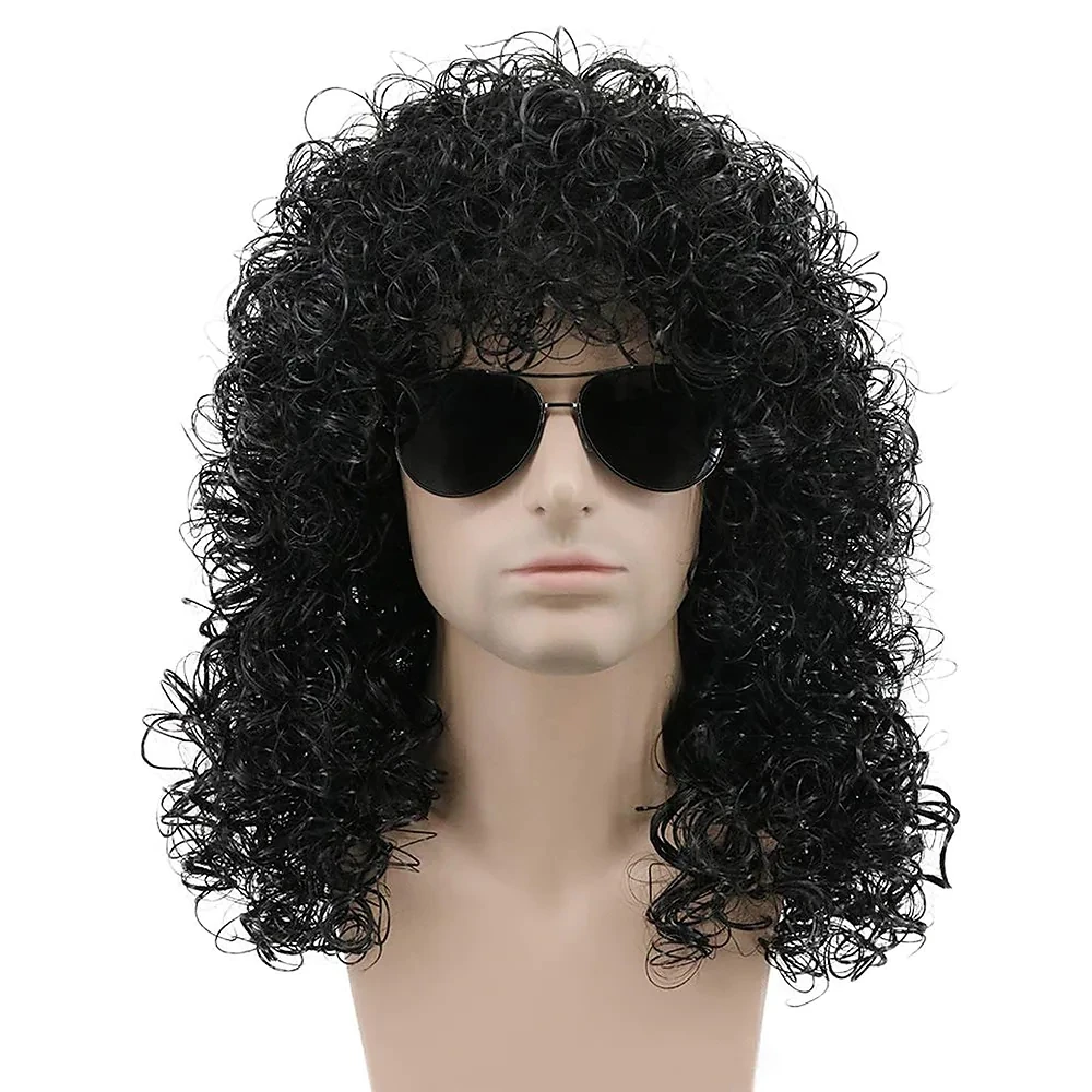 

Long Curly Black Wig Halloween Party Costume Wig Black Curly Wig for Halloween Costume Party Wig