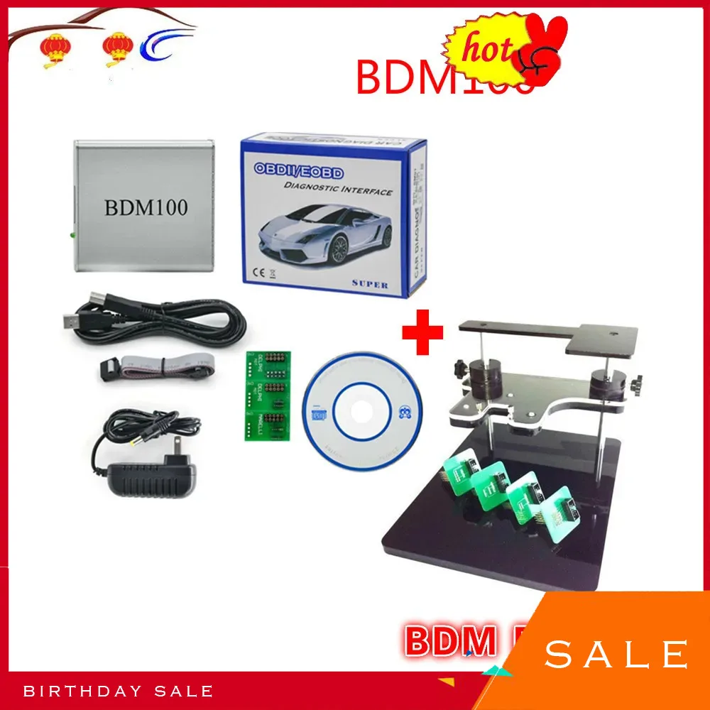 

Newest BDM 100 ECU BDM 1255 Programmer BDM100 CDM1255 + BDM FRAME with Adapters Set fit for BDM100 programmer/ CMD, bdm frame