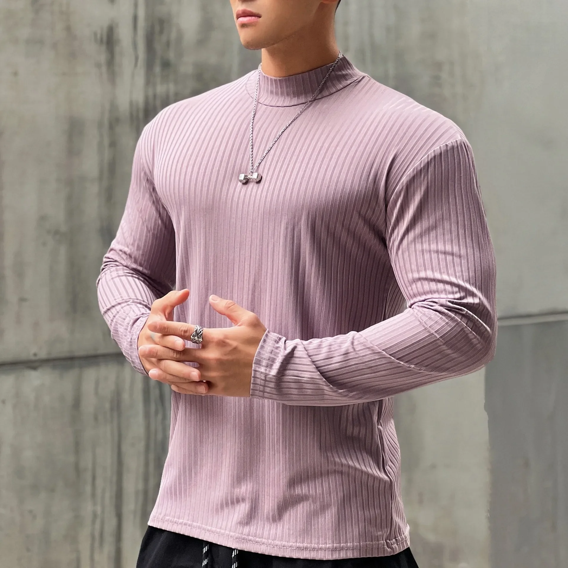 

Bodybuilding Sports Gym Top Gym Clothing Men Plain Fitness Long-sleeve Running Training Men's T-shirts Quick Dry Man Sportswear