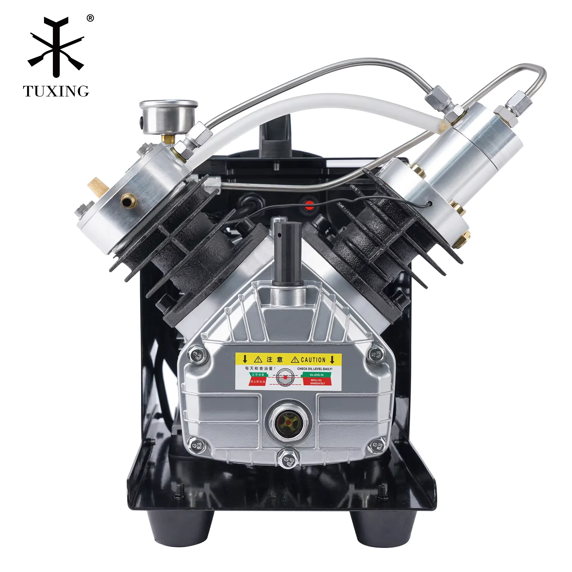 TUXING TXEDM041 300Bar PCP Air Compressor 4500Psi High Pressure Compressor Water Cooling System for Diving Scuba Rifle Airgun