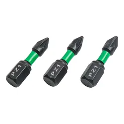 10PCs Magnetic Batch Head Alloy Steel Screwdriver Bit 25mm PZ1 PZ2 PZ3 Screwdriver Bit Hex Shank Driver Bit Hand Tools