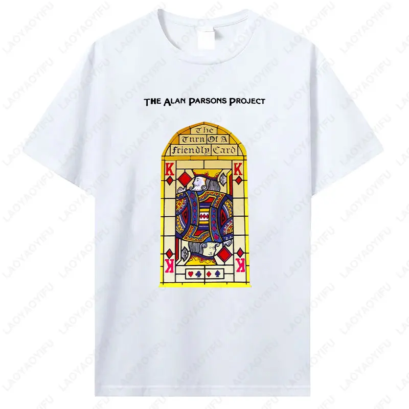 Alan Parsons Project Turn on Your Friendly Card Grafik-T-Shirts, Sommer-T-Shirts für Damen und Herren, modisch, Vintage, coole Baumwolle, Camisetas-Tops, T-Shirts