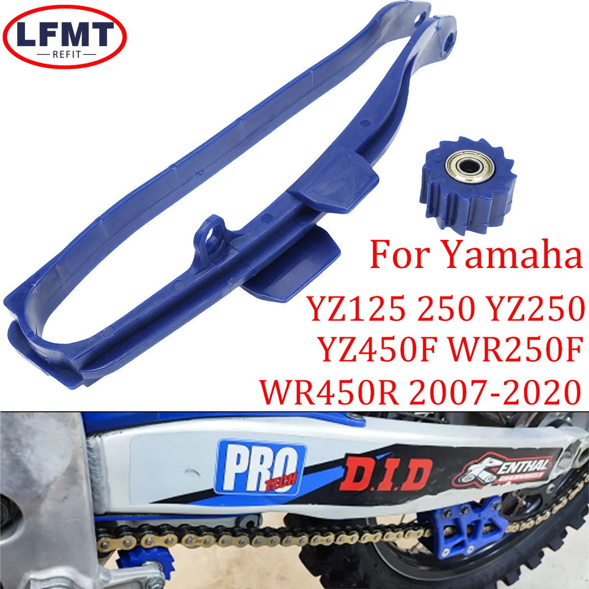 

Chain Slider Guide Swingarm Roller For YAMAHA 2007-2016 2017 2018 2019 2020 YZ WR 125 250 250F 250X 450F Motorcycle Dirt Bike