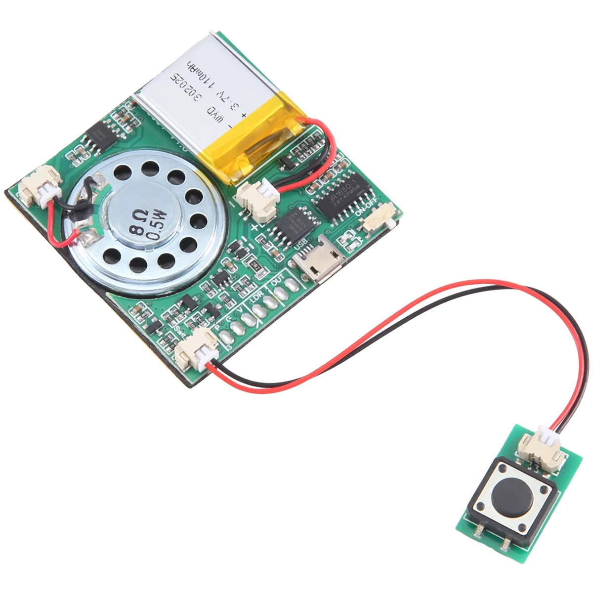 USB Recording Music Module DIY MP3 Recordable Sound Module USB Downloadable Sound Module, Button