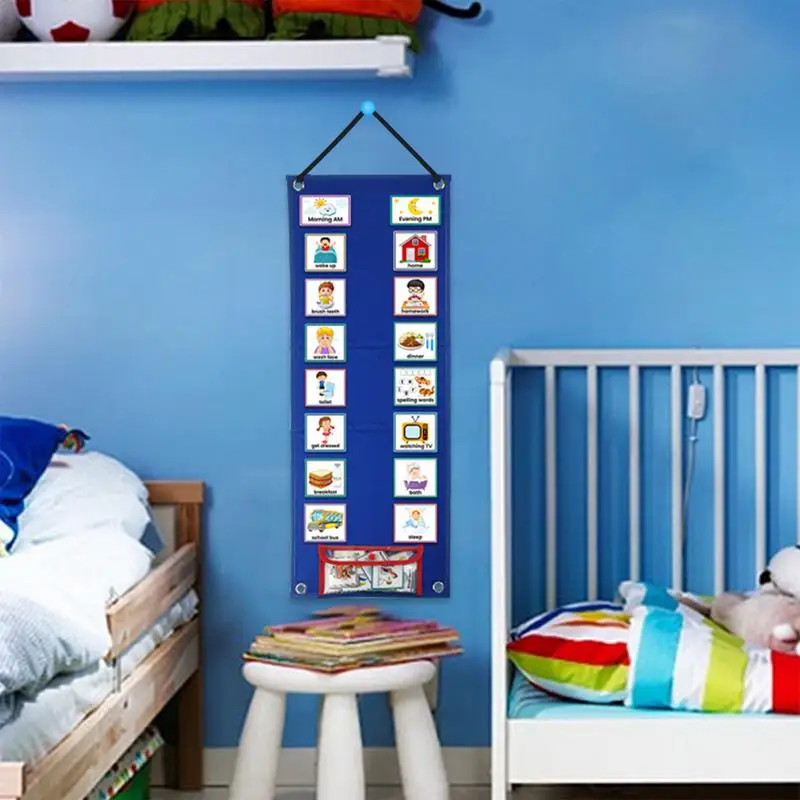 Children Visual Schedule Calendar Chart Autism Learning Materials Kids Visual Behavioral Tool Montessori Educational Toys