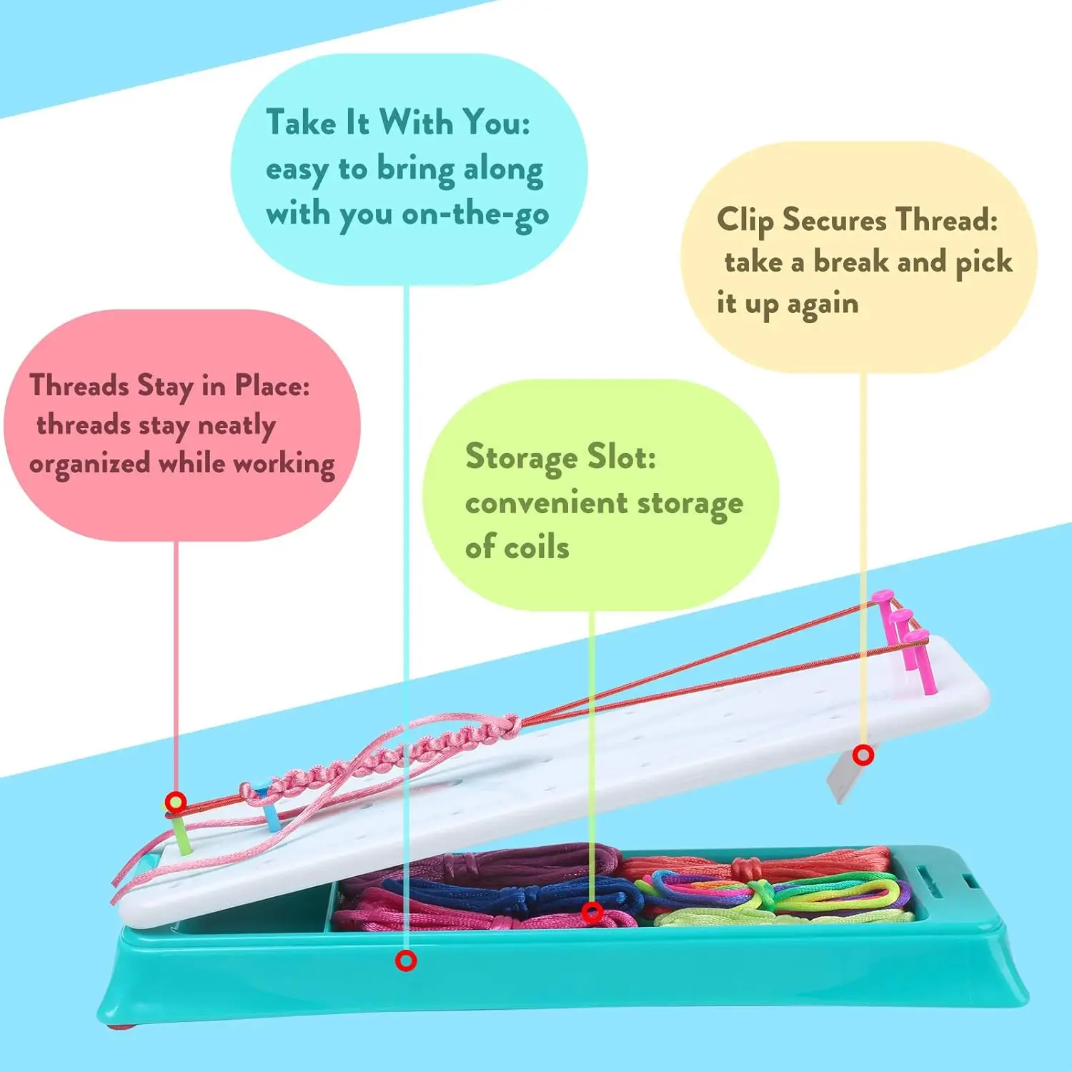 Friendship Bracelets Maker Making Kit, Arts and Crafts for Kids Ages 8-12, Best Birthday Gifts for Teen Girls  Loom Bands