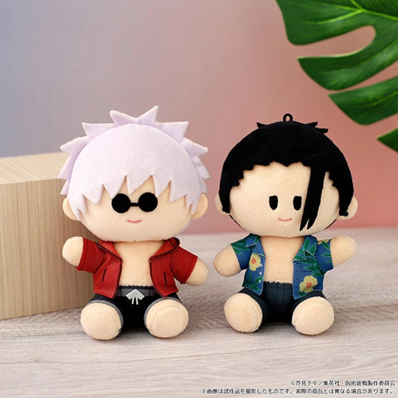 Jujutsu Kaisen Genuine MOVIC 10cm Doll Gojou Satoru Getou Suguru Joint Movable Plush Puppet Toys for Kids Adult Collectible Gift