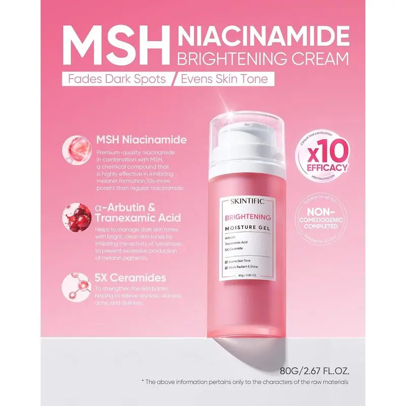 SKINTIFIC Niacinamide Brightening Moisturizer for Radiant Skin