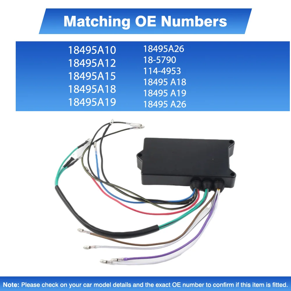 For Chrysler Force Gamefisher 70 90 HP Mercury 65 75 90HP Switch Box CDI Power Pack 18495A10 18495A12 18495A15 18495A18