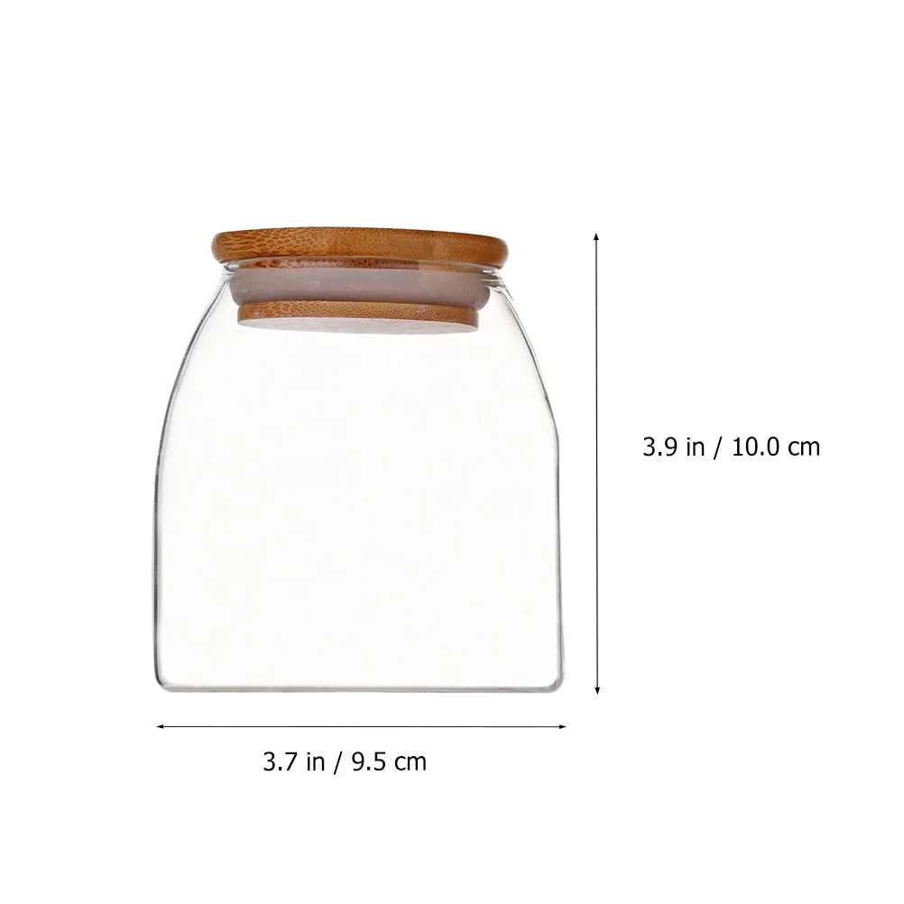 

Sealed Jar Glass Storage Canister Airtight Sugar Bowl Food Containers Transparent Design Fresh Keeping Effect Dry Fruits Coffee