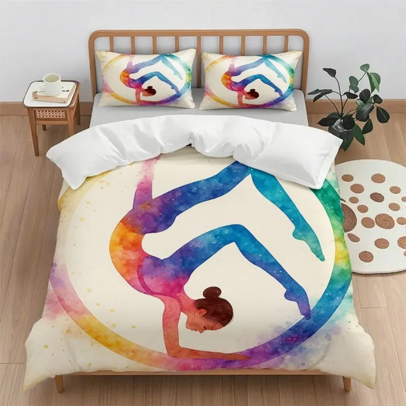

2025 digital printing quilt cover set 2pcs/3pcs holiday gift household quilt cover without sheet (quilt cover + pillowcase)
