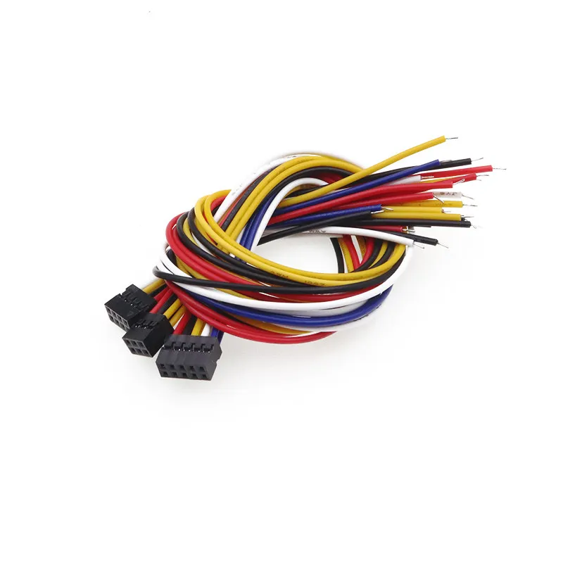 

10Pcs Dupont Cable Connectors 2.0MM Pitch Single/Double Row 2P-8P Jumper Cable Wire 20CM for Electronics