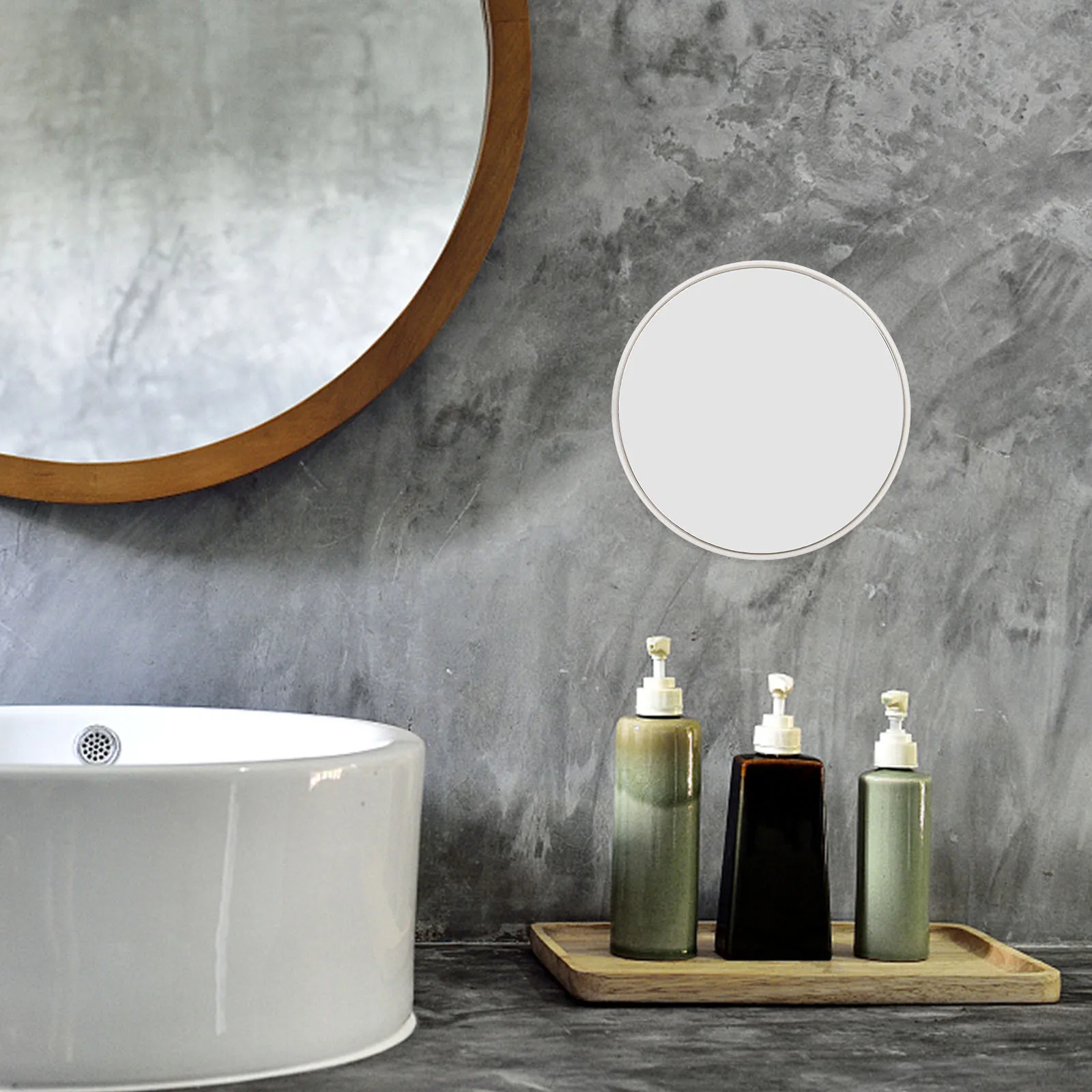 

Portable Magnifying Makeup Mirror Compact Small Size High Definition Design Ideal for Vanity Bathroom Travel Daily Use