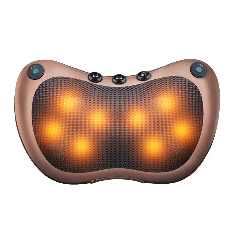 Head Neck Massager Car Home Cervical Shiatsu Massage Neck Back Waist Body Electric Multifunctional Massage Pillow Cushion