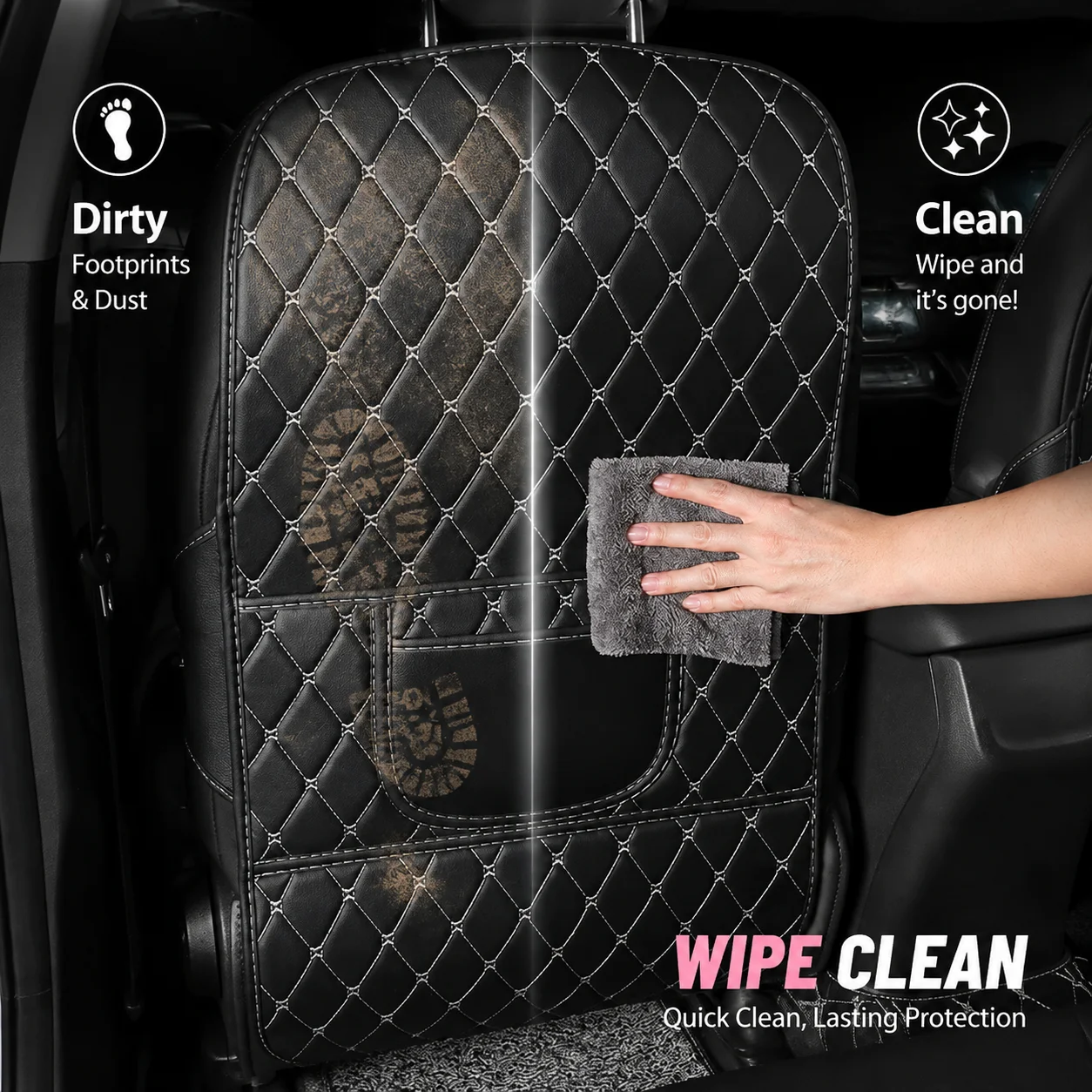 Seat Cover Guard For Seat Leon III Mk3 3 SC 5F5 2013-2020 Backseat Protector Anti-Scratch Rear Seat Protector Auto Interior view 6