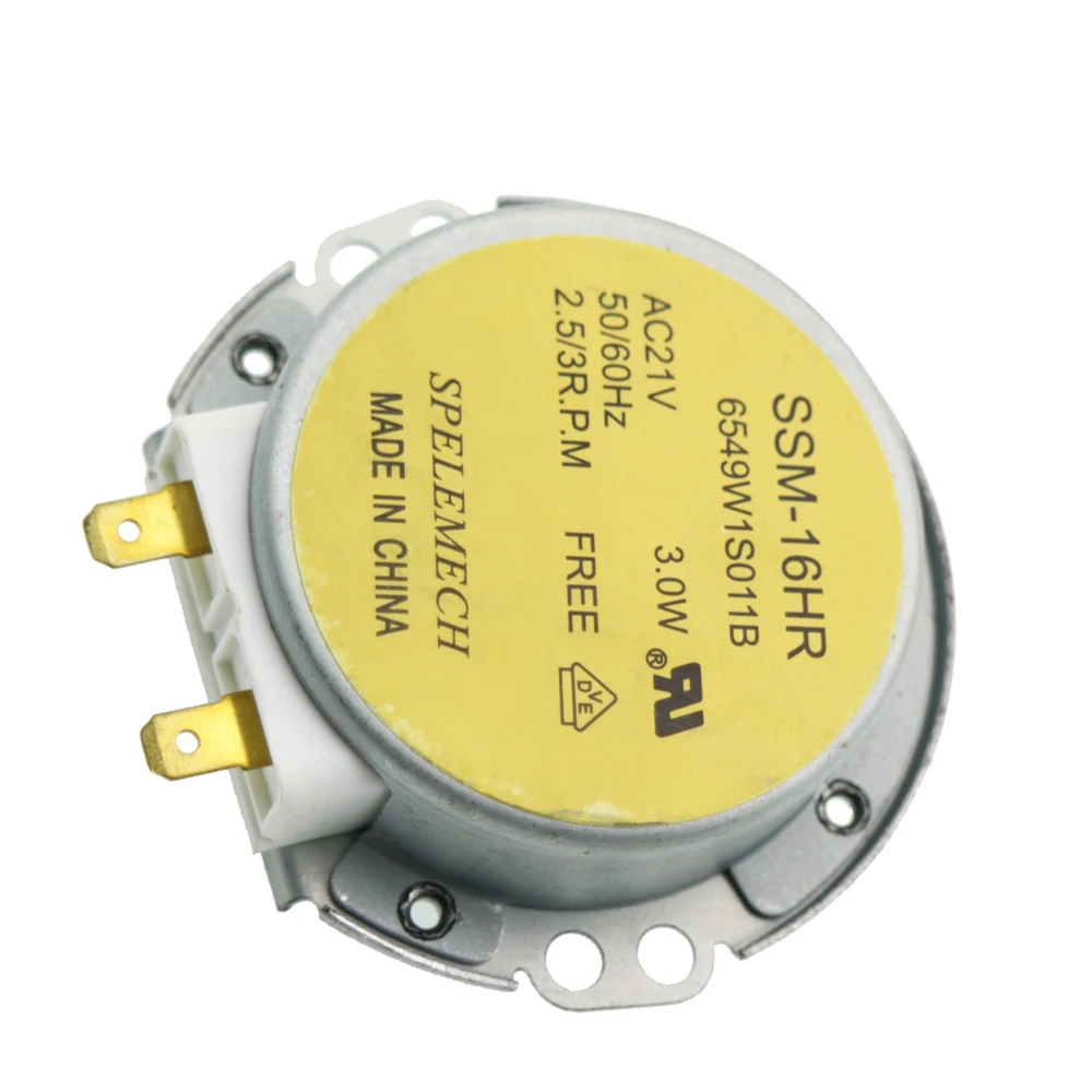1PC SM-16HR AC21V 3W 50/60Hz Micro Turntable Synchronous Tray Motor Microwave Oven Accessories Spares Parts Core Coupling Clutch