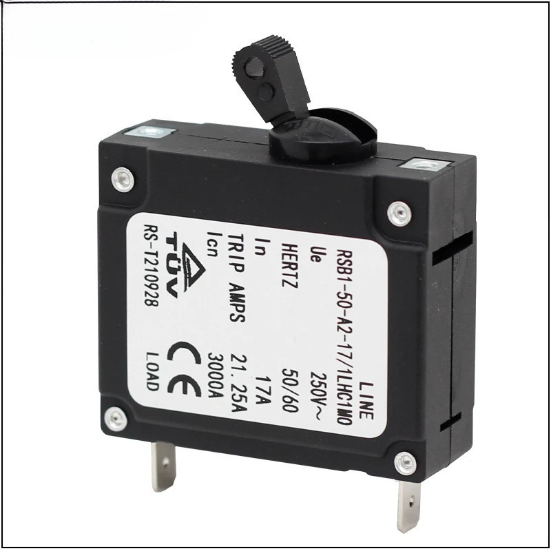 

Гидравлический автоматический выключатель RSB1, 1P, защита от перегрузки, инвертор, источник питания, автоматический выключатель, выключатель