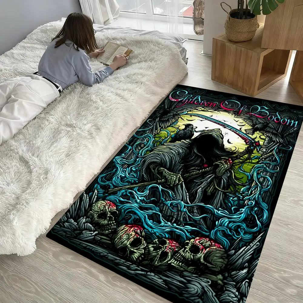 

C-Children BodomS Heavy Rock Floor Mat Soft Thickened Non-Slip Door Mat for Living Room Home Decor Flannel Rugs