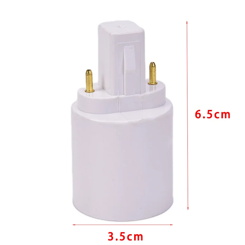 1Pc PBT Fireproof E27 Bulb Adapter Lamp Holder Base Socket Conversion with EU Plug.