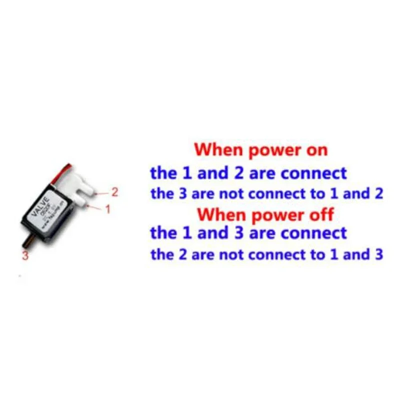 Mini Electric Solenoid Valve 24V DC 2-Position 3-Way Micro Air Gas Flow Control Discouraged Exhaust for Home Automation