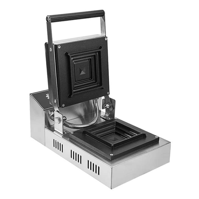 Tostadora de gofres y sándwich con espejo comercial, prensa de Gelato Panini, máquina de hamburguesas Brioche, parrilla eléctrica de 900W, máquina para hacer sándwiches Panini