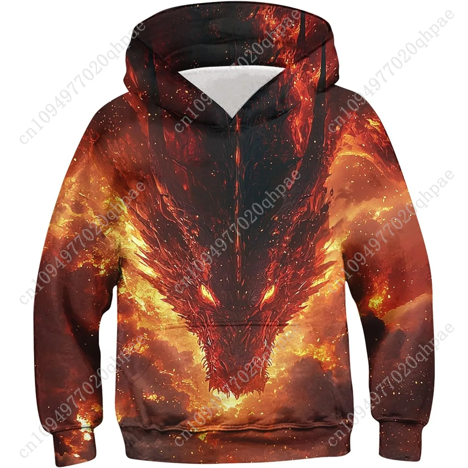 Ahegao Boys Hoodies 6-16 Years Boy Cool Sweatshirts for Kid 3D Prints Pullover