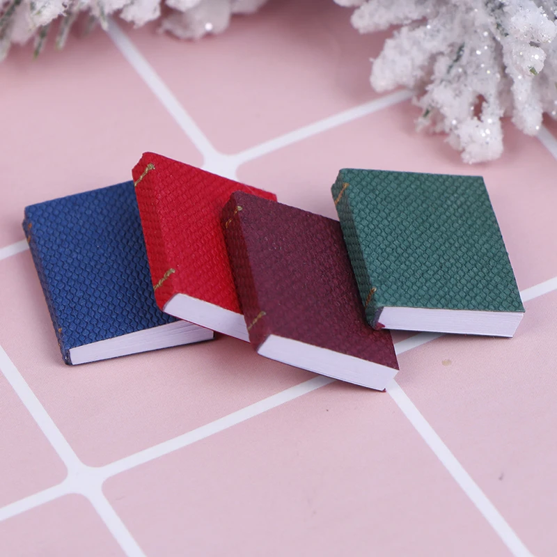 3/4pcs Mini Paper Books Boek Model Toys For Barbie Bjd Blythe Ob11 1/6 Miniature Dollhouse Furniture Decor Dolls Accessories