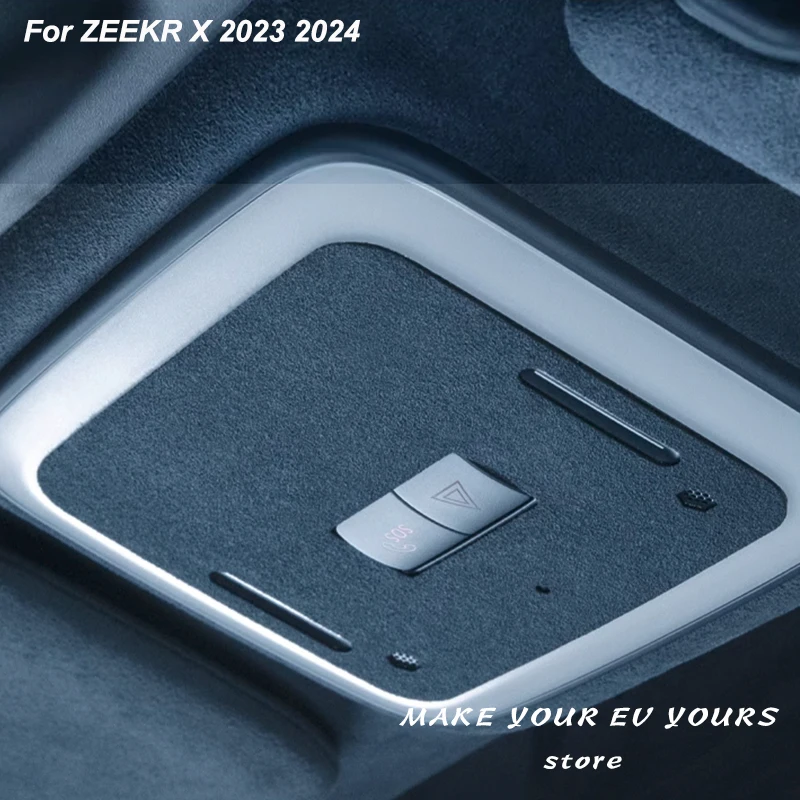 

For ZEEKR X 2023 2024 Inside Reading Light Suede Protective Sticker Interior Accessories