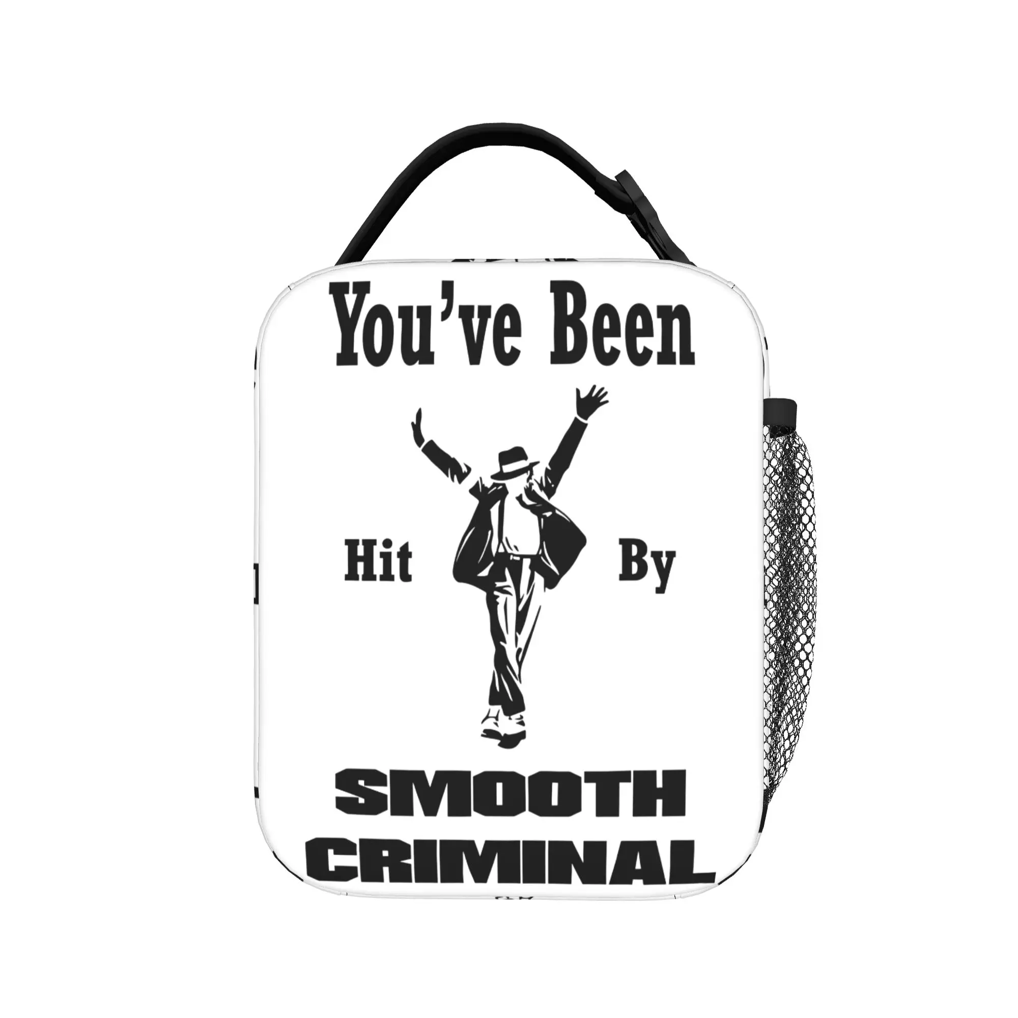 Vintage MJ king of pop Smooth Insulated Lunch Bag Large Meal Container Cooler Bag Tote Lunch Box Work  Travel Men Women