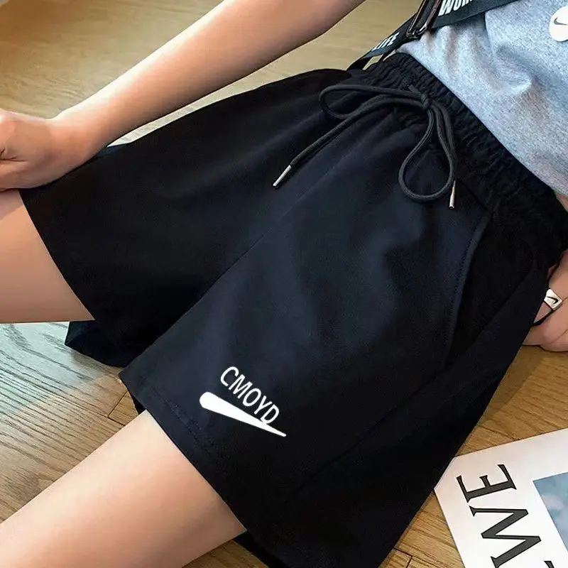 

Summer Womens Casual Shorts Loose High Waist Wide Leg Lounge Shorts Korean Style Cool Comfortable Athletic Shorts