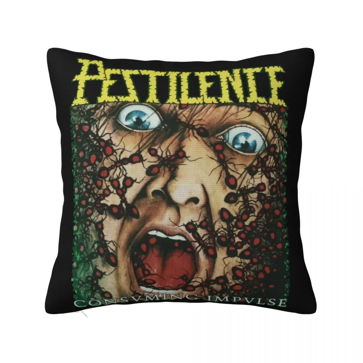 Pestilence Consuming Impulse Death Metal Thrash New Green Creative Casual Child Classic Different Pillow Case