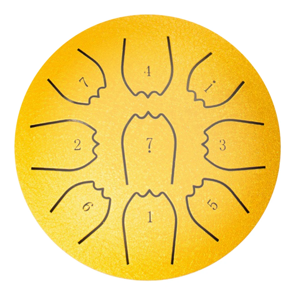 Rain Drum 4 Inch 9 Notes Waterproof Steel Tongue Drum Meditation Rain Chime Ideal for Yoga Meditation & Prenatal Education