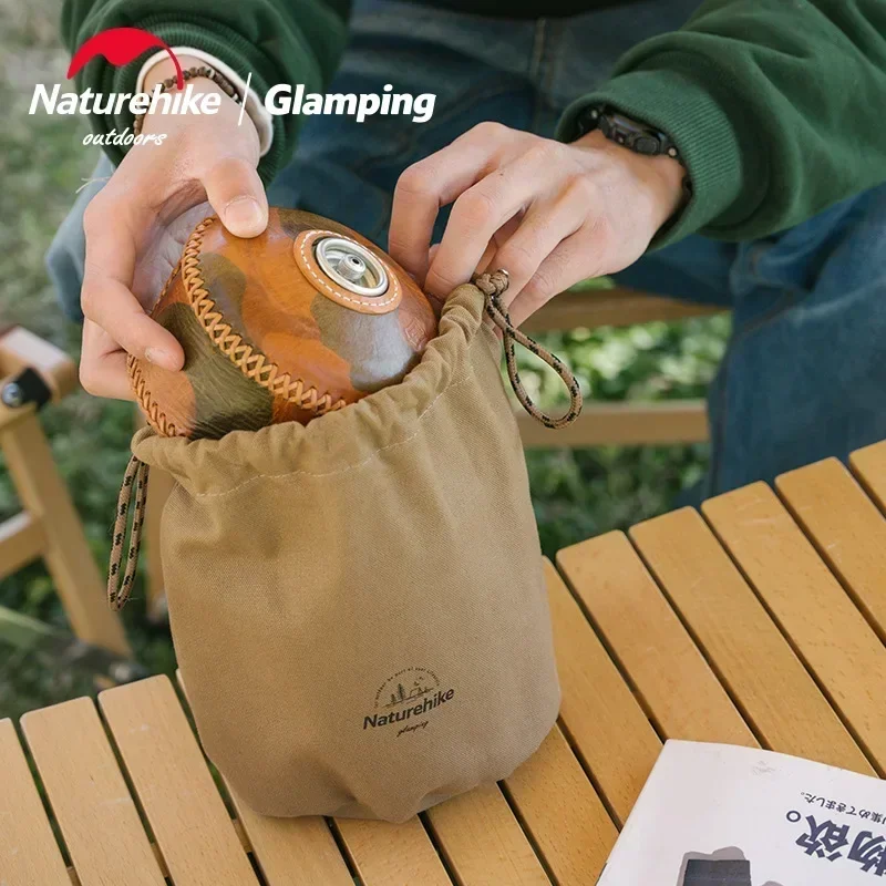 

Naturehike Canvas Sundries Storage Bag 2024 New Portable Drawstring Pocket Waterproof Antifouling Travel Camping Home Storage