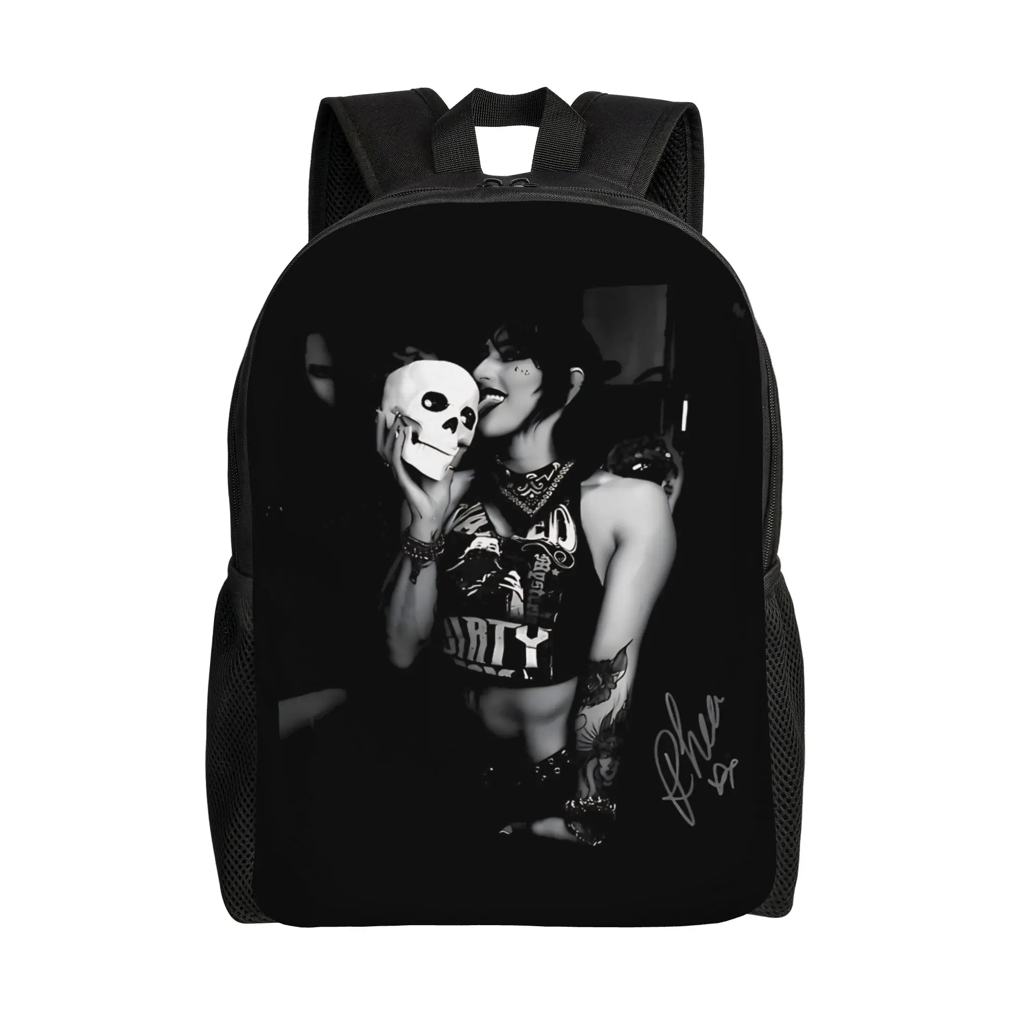 

Rhea Ripley Skull Wrestling Backpack Sport Backpacks Male Design Durable School Bags Kawaii Rucksack