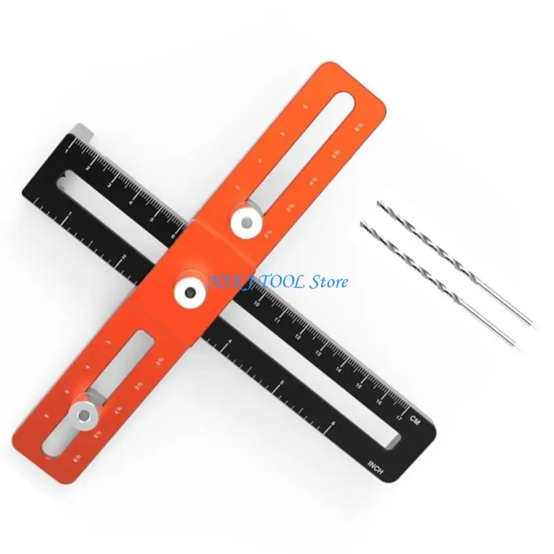 L8RC خزانة الأجهزة JIG فتحة فتحة خزانة المقبض أداة القالب DOWELING JIG #2