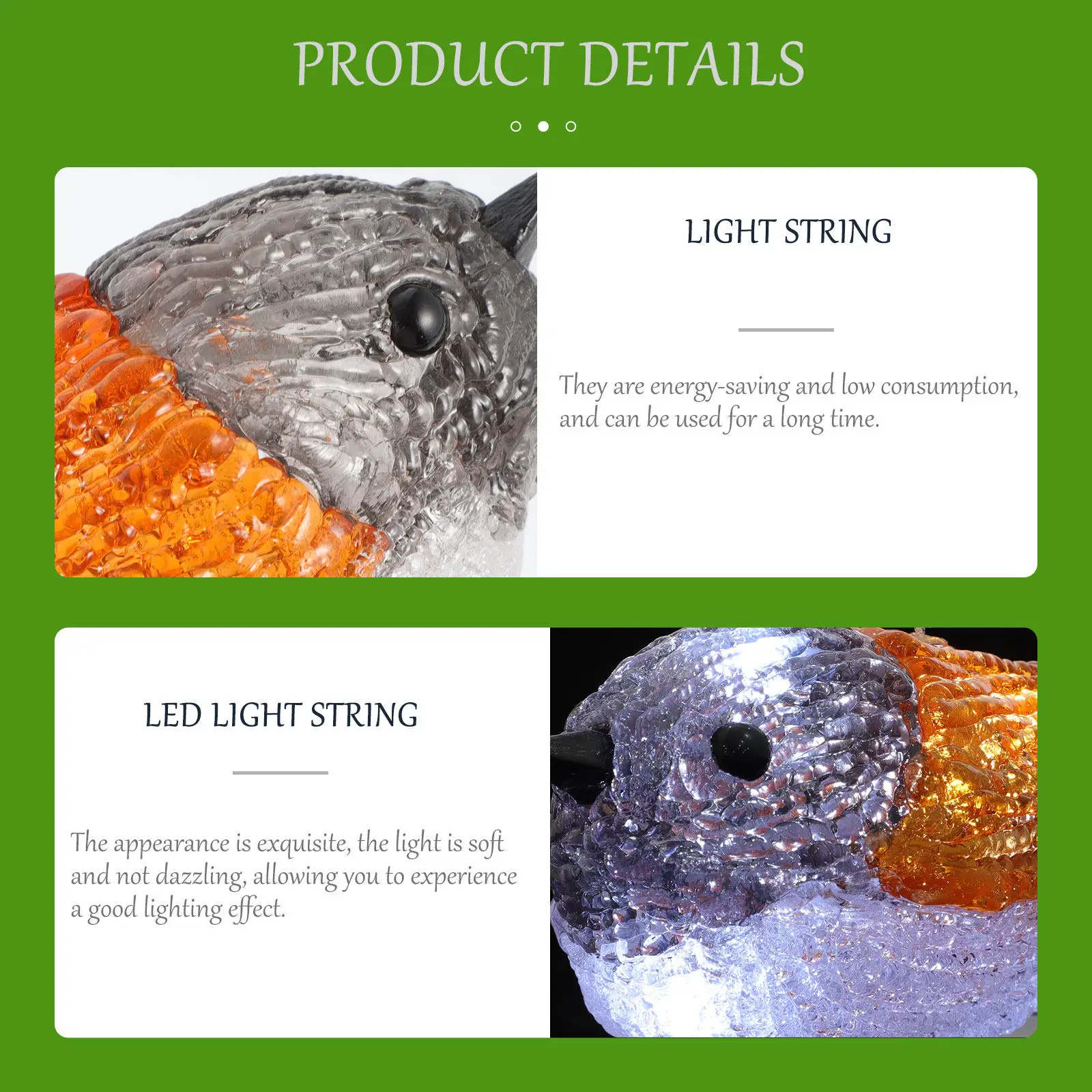 

Солнечная светодиодная гирлянда с птицами-воробьями, водонепроницаемые декоративные светильники для украшения вечеринок, фестивалей, сада и двора