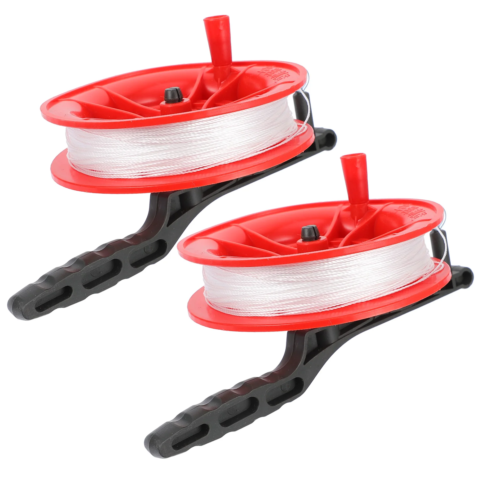 2 Pcs Kite Line Wheel Accessories Sports Tool Outdoor Rice Noodle Reel Winder Red Winding