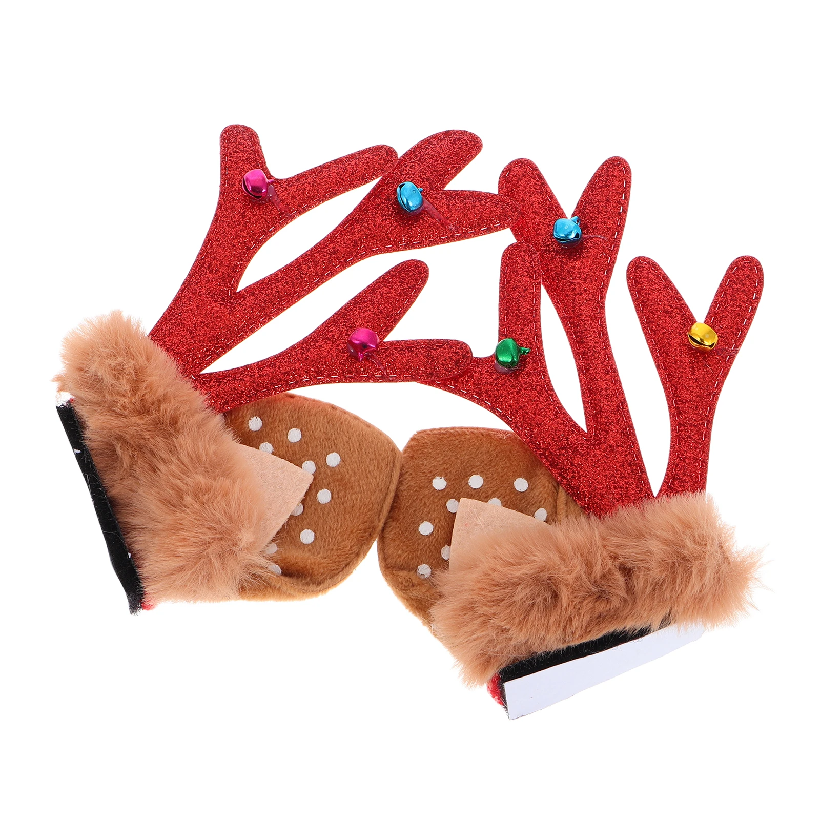 

1 Pair Antlers Ornament Christmas Decor For Motorcycle Bike Riding Reindeer Antlers Festive Accessories