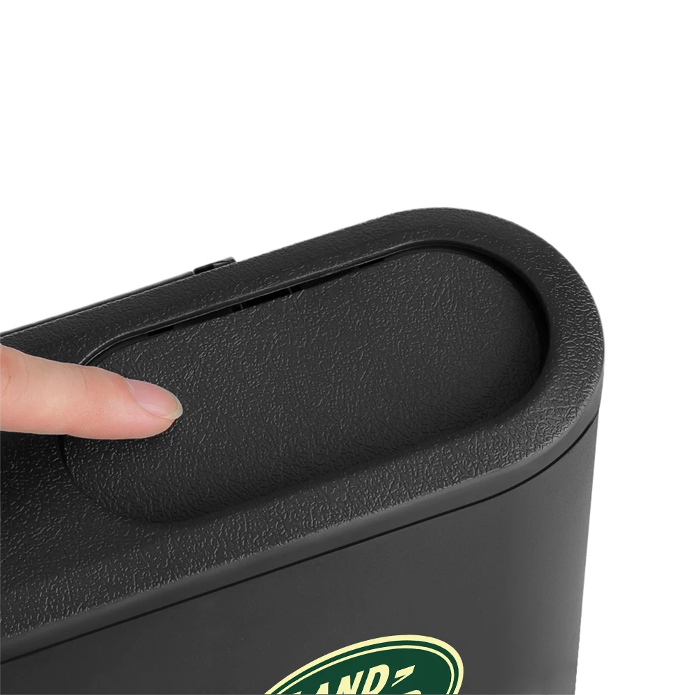 Car Interior Storage Case Trash Bin Push Can Mini Dustbin For Land Rover Range Rover Evoque Defender Discovery SVR L319 LR2